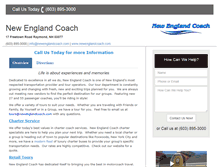 Tablet Screenshot of newenglandcoachtourandtravel.com